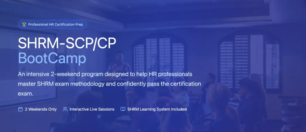 SHRM-SCP/CP 认证冲刺