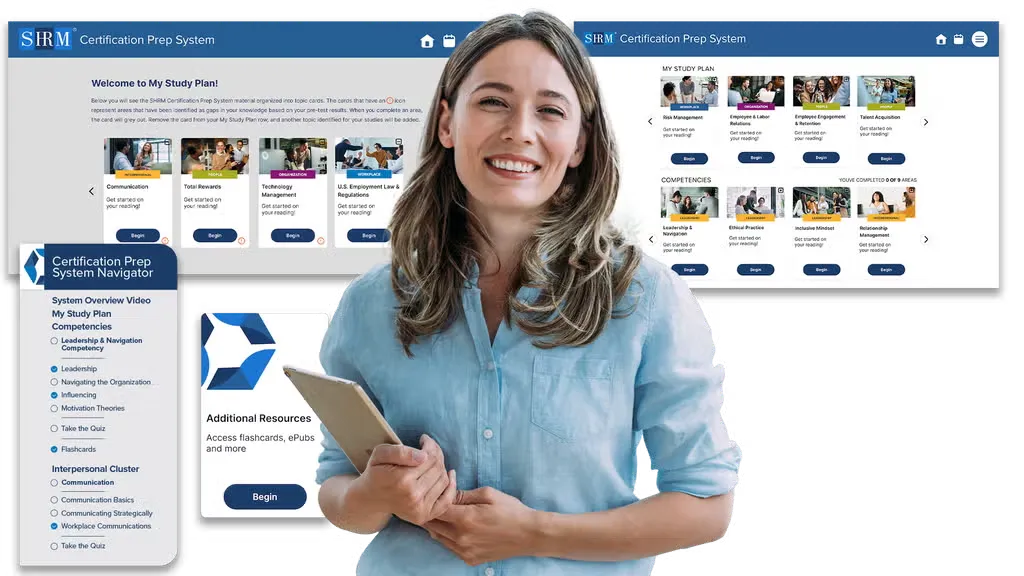 SHRM Official Certification Prep System (Value USD$1330)